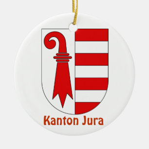 Kanton Jura*, die Schweiz-Weihnachtsverzierung Keramik Ornament