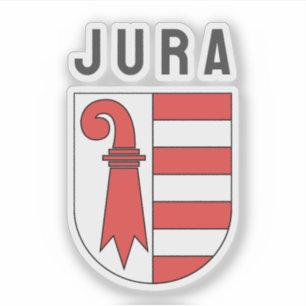 Kanton Jura, Wappen, SCHWEIZ Aufkleber