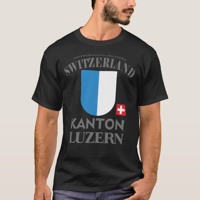 Kanton Luzern - Schweiz Klassischer T - Shirt (Vorderseite)