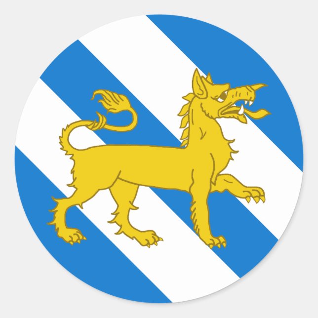 Kanton Northpass Populace Abzeichen Runder Aufkleber (Vorderseite)