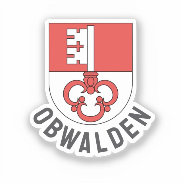 Kanton Obwalden Aufkleber (Vorderseite)