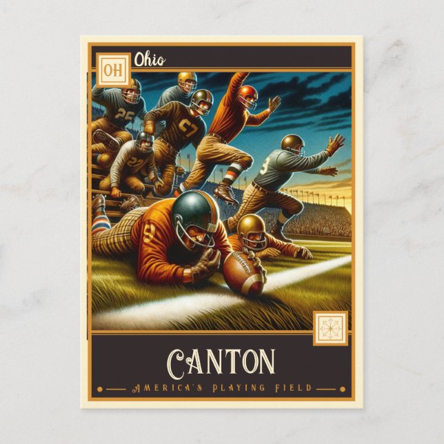 Kanton Ohio | VINTAG Postkarte (Vorderseite)