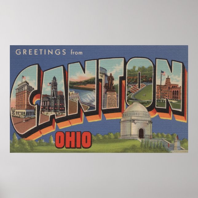Kanton, OhioLarge Letter ScenesCanton, OH 2 Poster (Vorne)