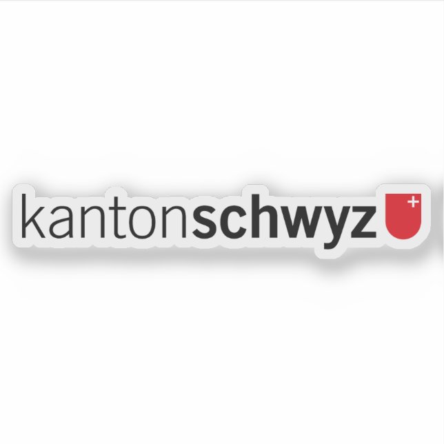 Kanton Schwyz, Schweiz Aufkleber (Vorderseite)