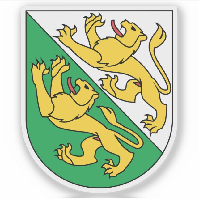 Kanton Thurgau, Schweiz Aufkleber (Vorderseite)