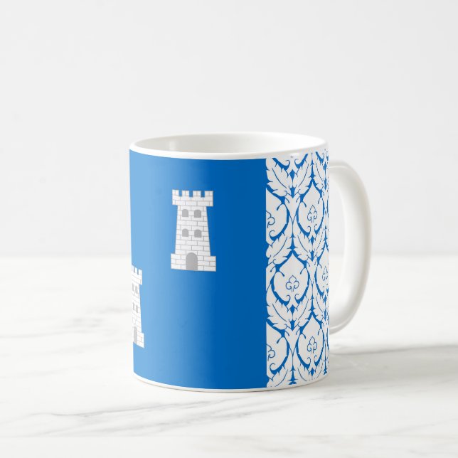 Kanton Towers Populace Abzeichen Kaffee Tasse (VorderseiteRechts)