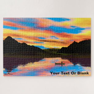Kanu am Sunset Lake Puzzle