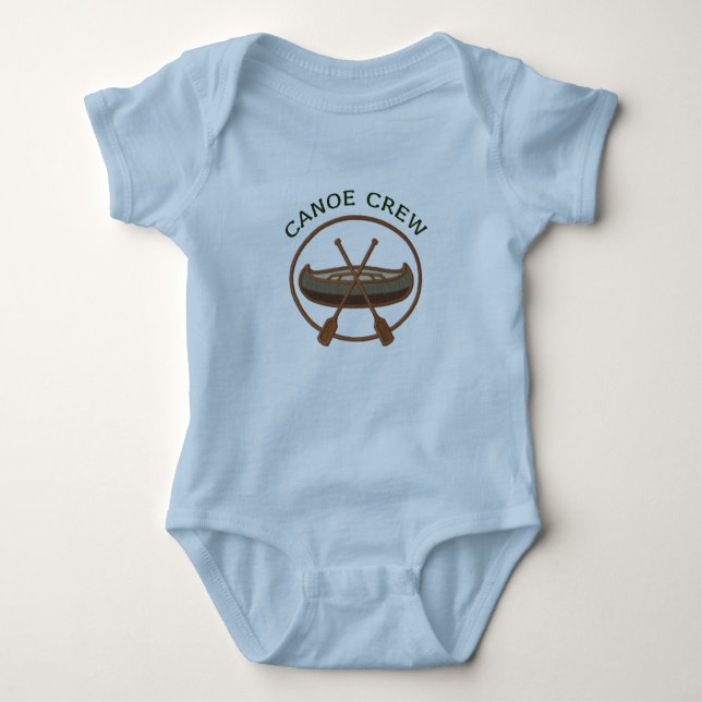 Kanu-Crew-Canoeing Logo Baby Strampler (Vorderseite)