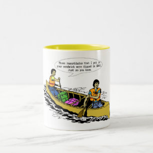 Kanu-Gesprächs-Tasse Zweifarbige Tasse