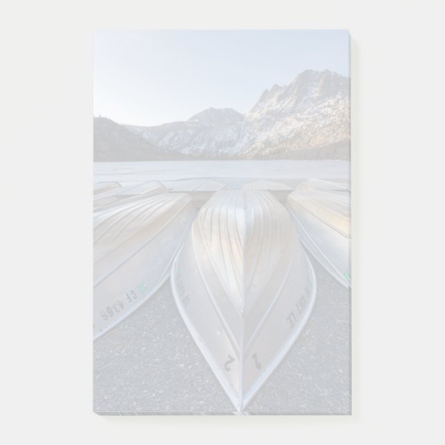 Kanu in dem See Post-it Klebezettel (Vorderseite)