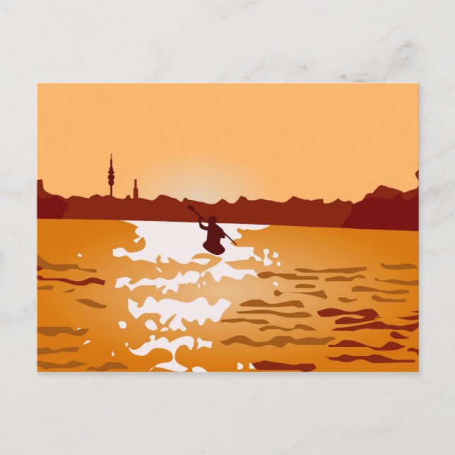 Kanu Postkarte (Vorderseite)