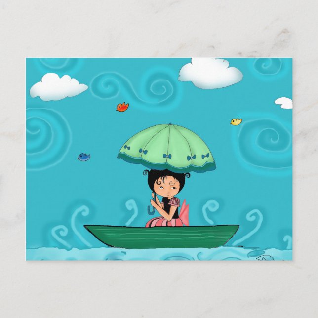 Kanu Postkarte (Vorderseite)