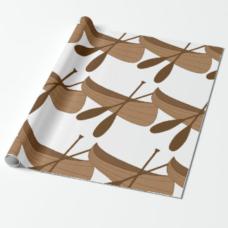 Kanu und Paddles Geschenkpapier