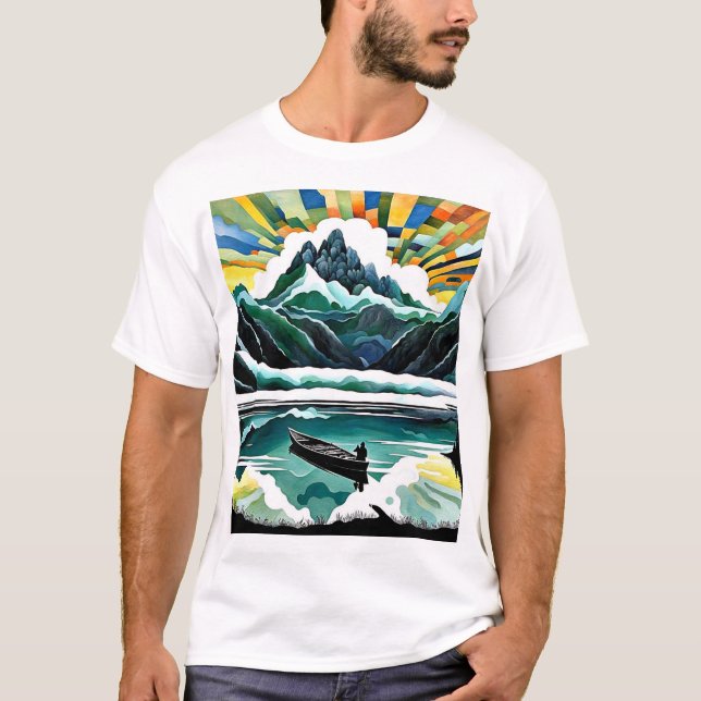 Kanueist am See 2 T-Shirt (Vorderseite)