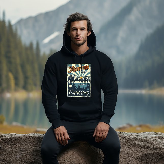 Kanufahren Abenteuer beginnt Hoodie (Von Creator hochgeladen)