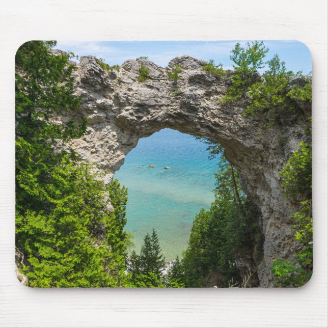 Kanufahren am Arch Rock Mousepad (Vorne)