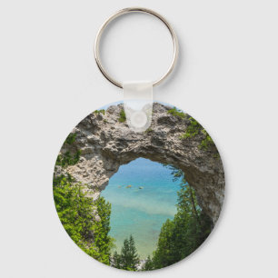 Kanufahren am Arch Rock Schlüsselanhänger