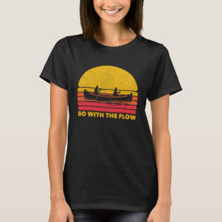 Kanufahren Kanu Meditation Fluss Kayak T-Shirt