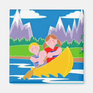 Kanufahren Magnet