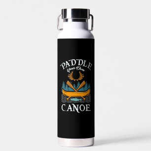 Kanufahren - Paddeln Sie Ihre eigene Kanufahrt Trinkflasche
