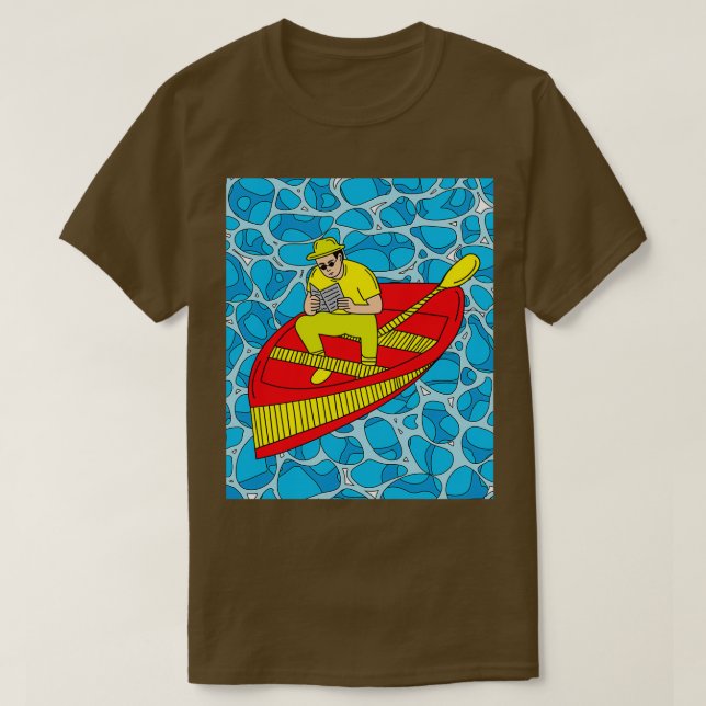 Kanufahrt Naturwasser 5 T-Shirt (Design vorne)