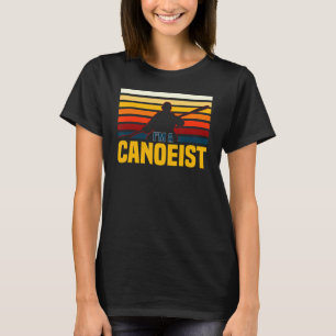Kanufahrt Retro Vintag Canoe Paddler Rudersport T-Shirt