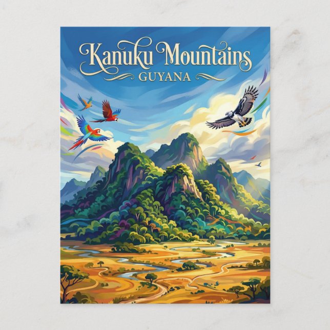 Kanuku-Berge Guyana Postkarte (Vorderseite)