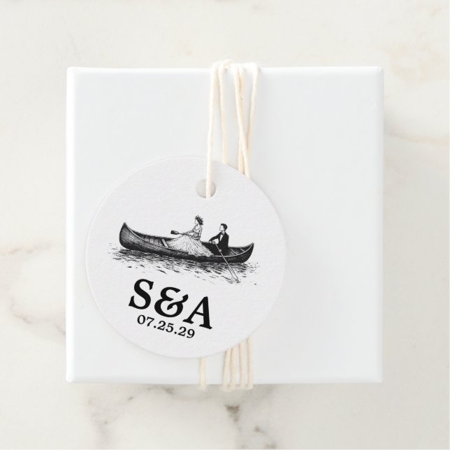 Kanupärchen Geschenkanhänger (Beispiel)