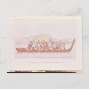 Kanupiloten von Einheimischen aus Neuseeland Postkarte