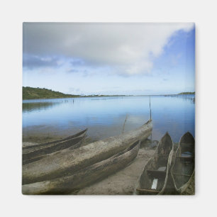 Kanus am Strand, Antananarivo, Madagaskar Magnet