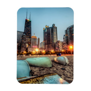 Kanus am Strand von Oak Street ein wenig nach Sonn Magnet