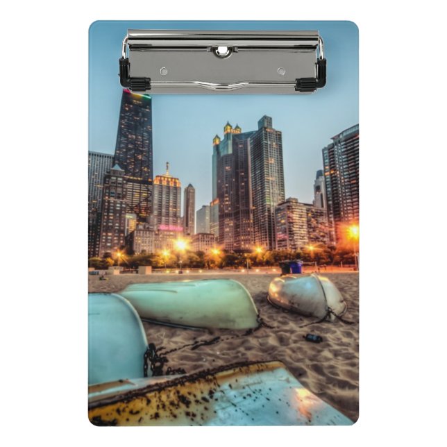 Kanus auf Eichen-Straße setzen wenig nach Mini Klemmbrett (Vorderseite)