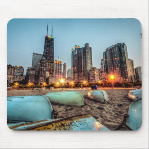 Kanus auf Eichen-Straße setzen wenig nach Mousepad