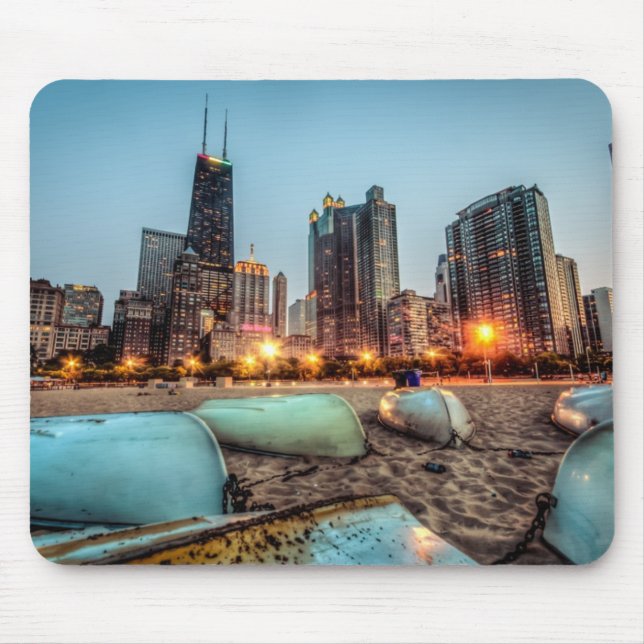 Kanus auf Eichen-Straße setzen wenig nach Mousepad (Vorne)