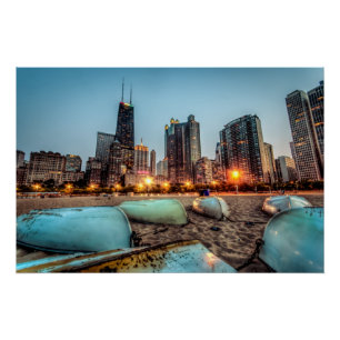 Kanus auf Eichen-Straße setzen wenig nach Poster