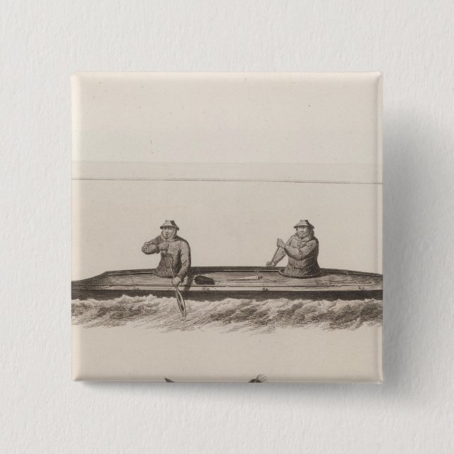 Kanus, Oonalashka, Alaska Button (Vorderseite)