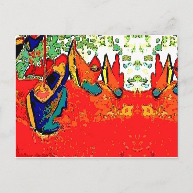 Kanus und Boote Postkarte (Vorderseite)