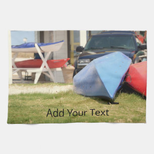 Kanus und Kajaks von Shirley Taylor Geschirrtuch