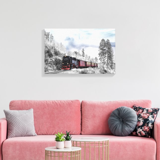 Kanvas (Glanz) Leinwanddruck (Insitu (Wohnzimmer))