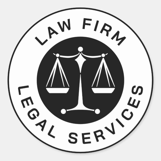 Kanzlei | Umfang der Justiz Runder Aufkleber (Vorderseite)