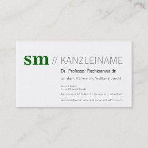 Kanzlei Visitentenkarte Visitenkarte