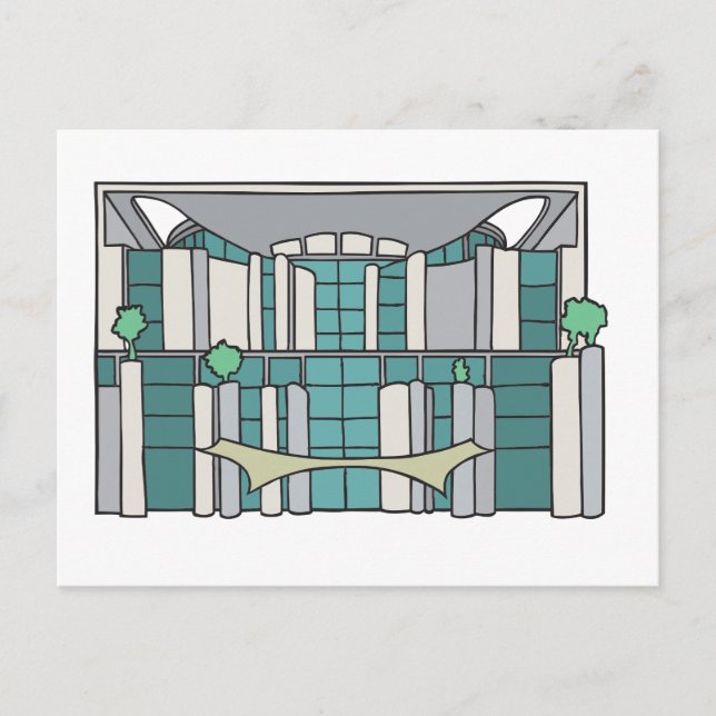 Kanzleramt in Berlin Postkarte (Vorderseite)