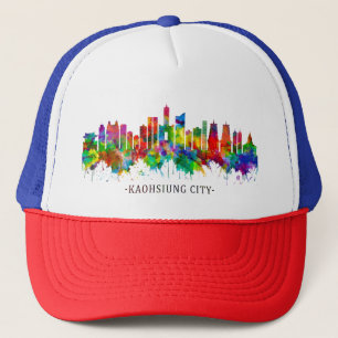 Kaohsiung City Taiwan Skyline Truckerkappe