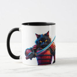 Kaoru el Gato Samurái – Felino Épico con Katana Tasse