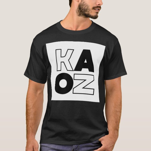 KAOZ black and white  T-Shirt (Vorderseite)