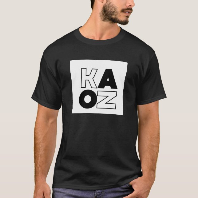 KAOZ black and white  T-Shirt (Vorderseite)