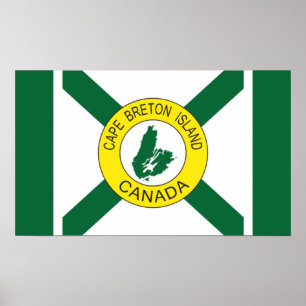 Kap-Breton-Insel-Flagge (inoffiziell), Nova Scotia Poster