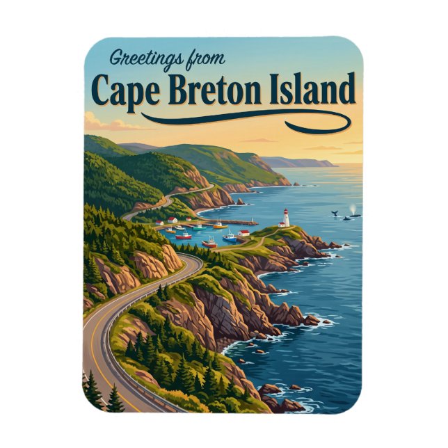 Kap-Breton-Insel Kanada Magnet (Vertikal)
