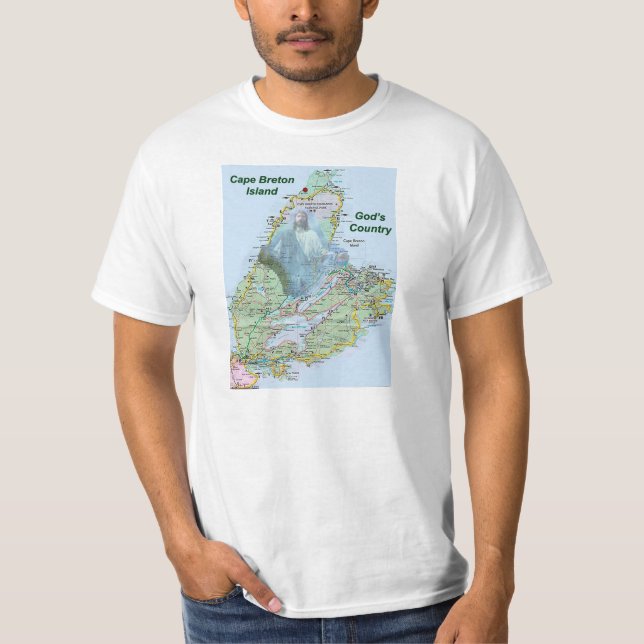 Kap-Breton Island Gods Country t Shirt (Vorderseite)