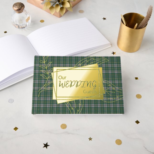 Kap Breton Island Provincial Tartan Gästebuch (Vorderseite Offen)